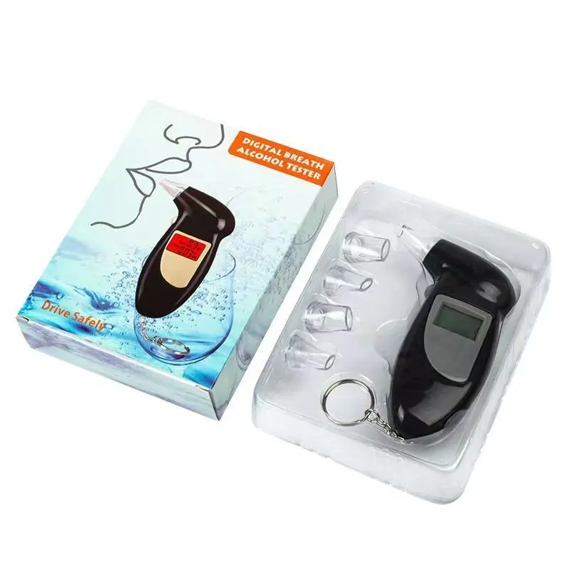 Digital Breath Alcohol Tester, Portable Breathalyzer with LCD Display, Universal Fit, High-Accuracy BAC Detector, Quick Response Alcohol Meter - Plastic, Keychain Included (Batteries Not Included) 7