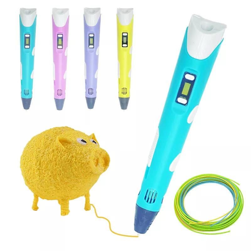 3D Drawing Printing Pen with LCD Screen - PLA ABS Filament Toys for Kids 1