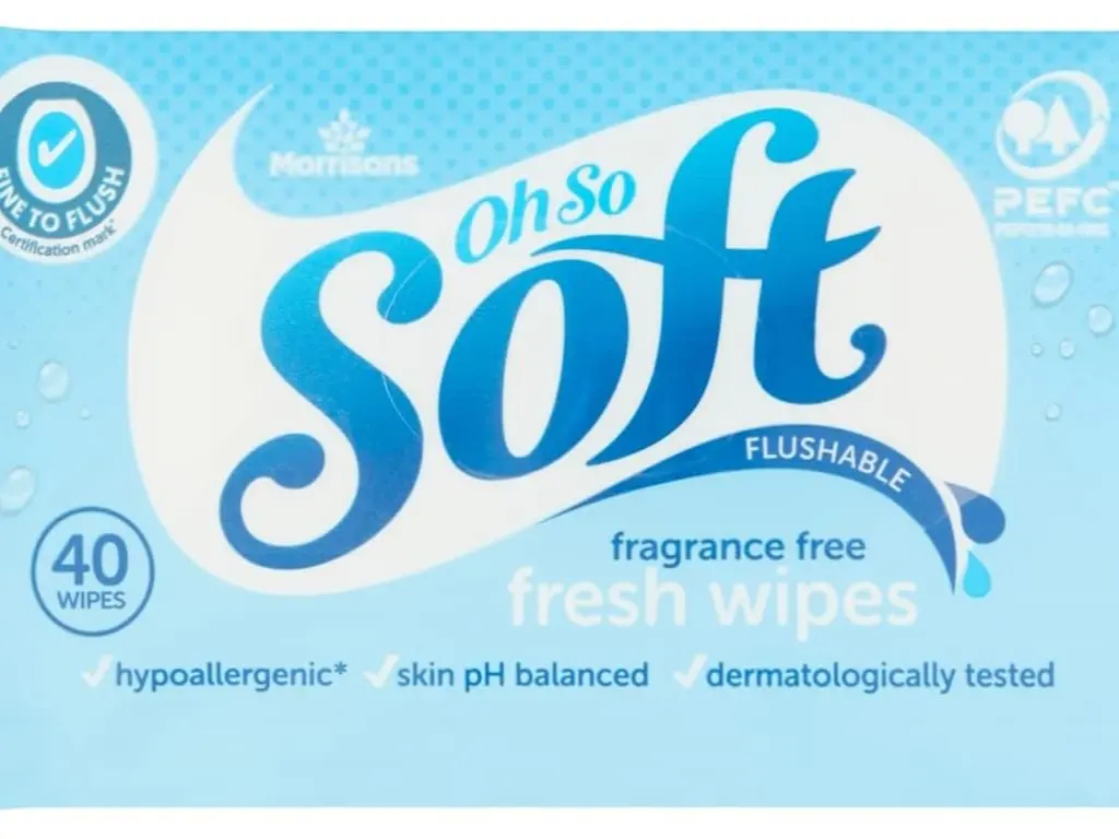Morrisons Softer Sensitive Moist Toilet Tissue Wipes 40 pack