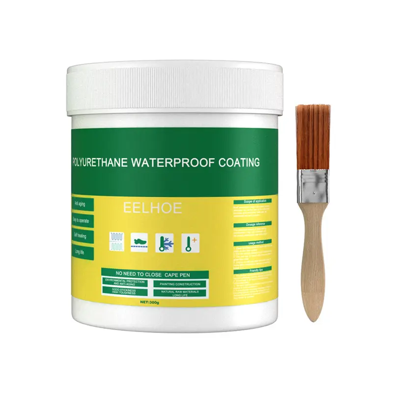 EELHOE Floor Leak Waterproof Adhesive, Exterior Wall Bathroom Toilet Waterproofing Agent Brick Wall Permeable Paint 2