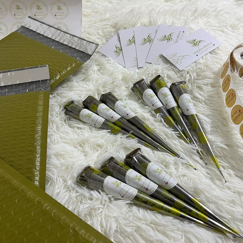 3 Henna cones bridal blend (size 0.40mm tip) 2