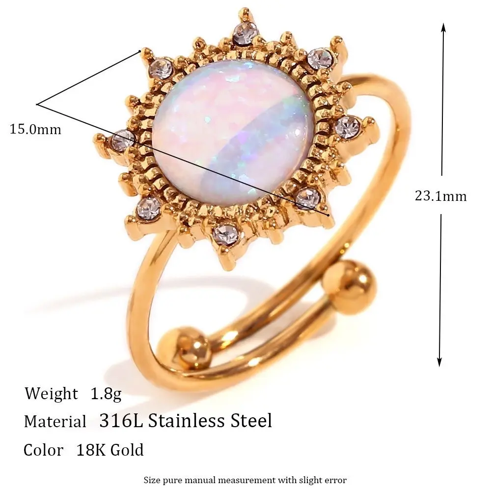Sun is shining Ring Stainless Steel