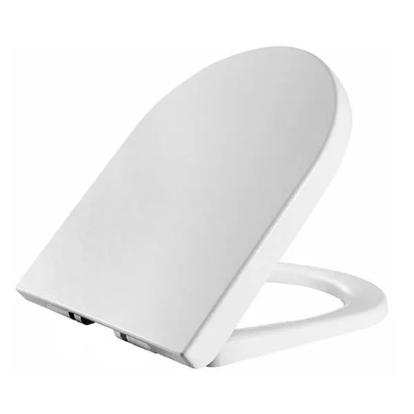 Oval Shape Soft Close Toilet Seat - White with Quick Release Top & Bottom Hinges 0
