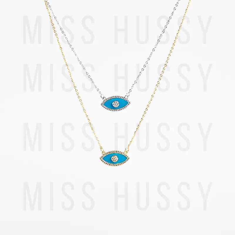 Turquoise Evil Eye Necklace – CLX99 0