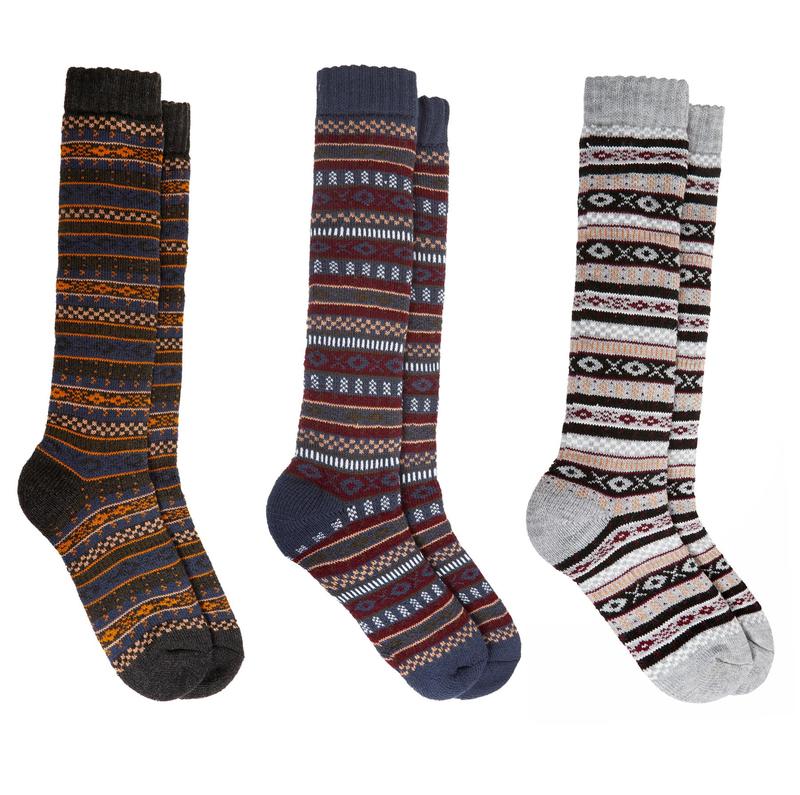 3 Pairs Of Ladies Chunky Wellington Socks Thermal Walking Boot Ski Welly Sock Womenswear Comfort 1