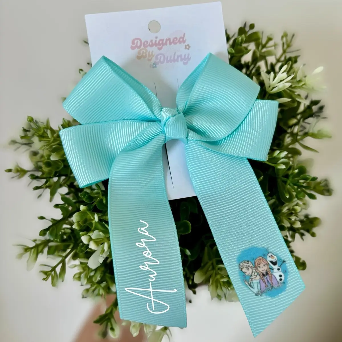 Frozen 4 Inch Hair Bow | Personalised | Peter Rabbit | Hair Accessories | Children | Girls