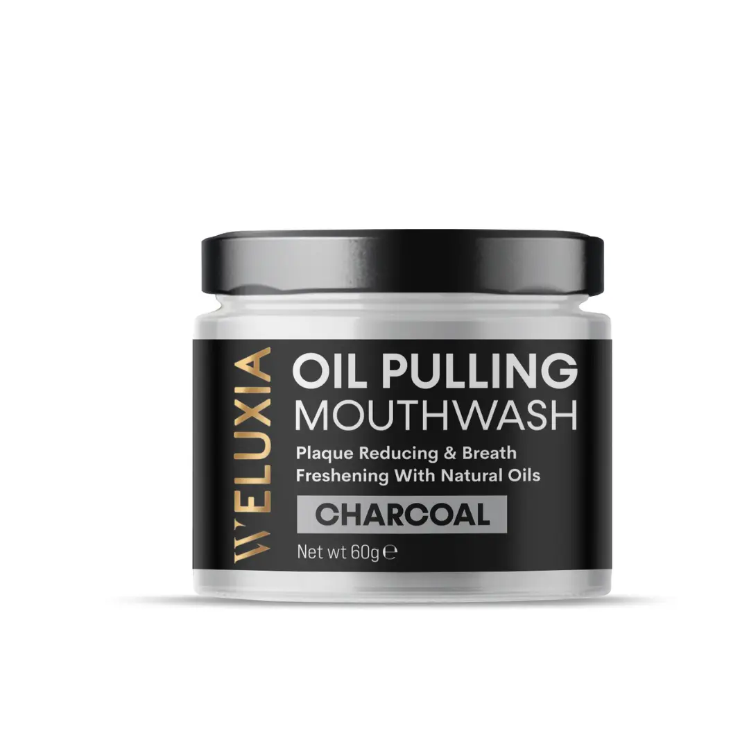 Weluxia Oil Pulling Mouthwash- Charcoal  oil pulling oil  pulling