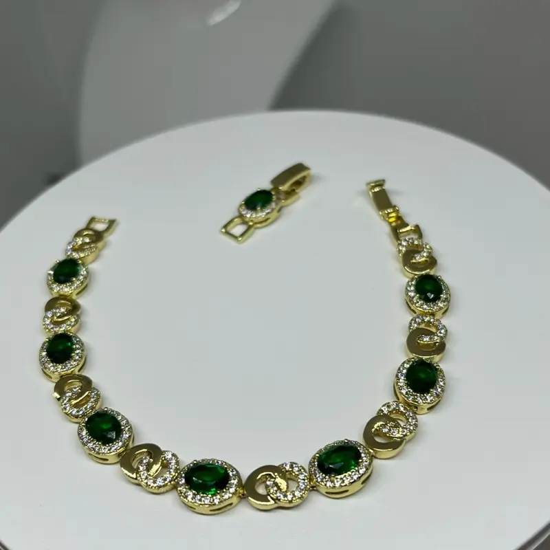 Radient Circle 14k Plated Bracelet for Women 2