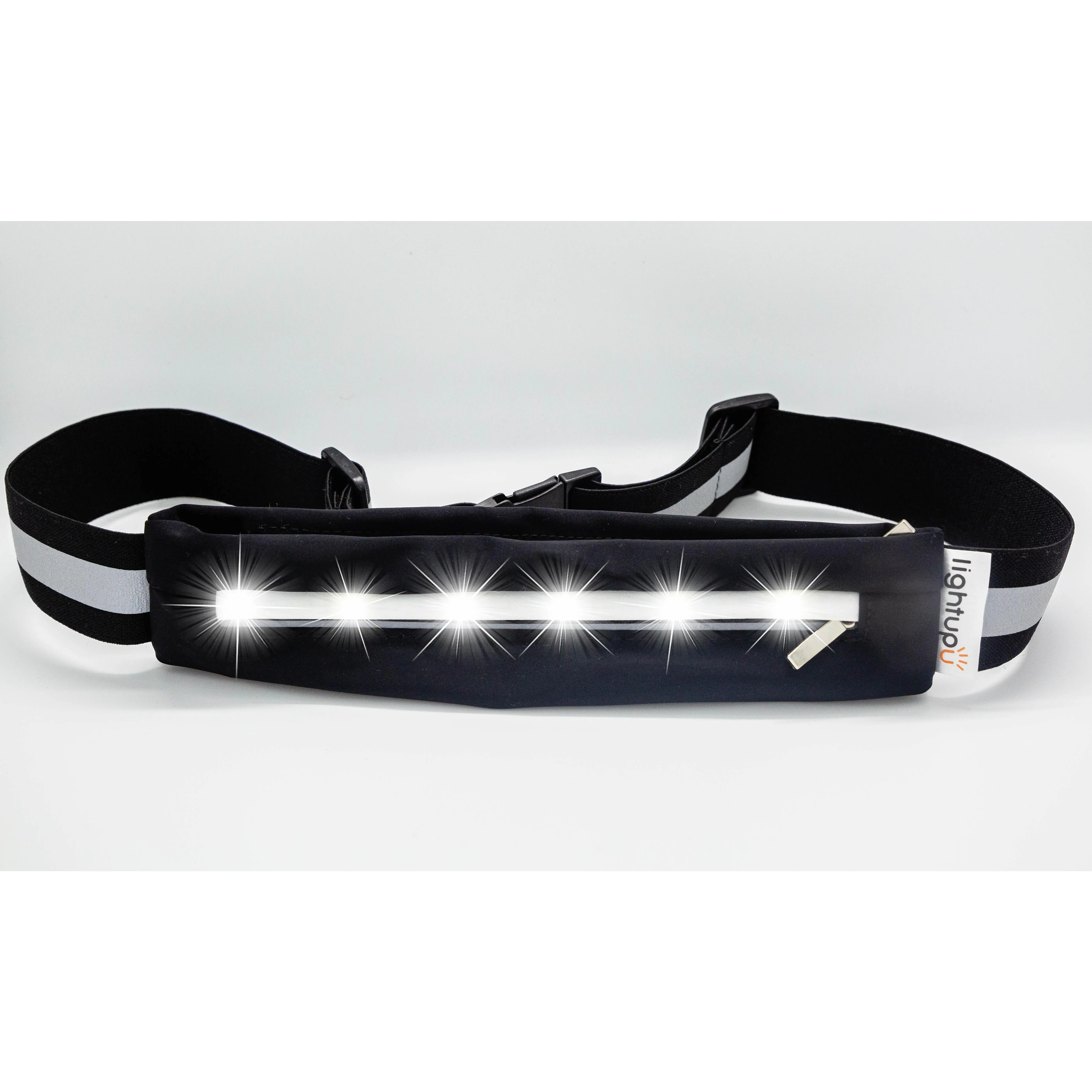 Dual LED colour black waist belt