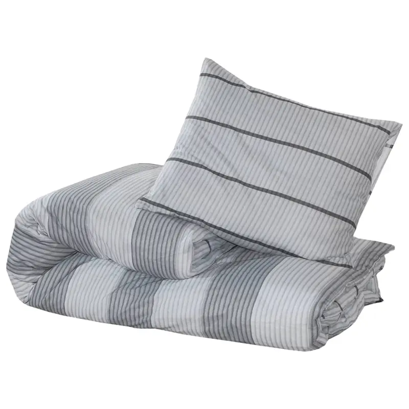 Grey Cotton Duvet Cover Set - 140x200 cm | Soft, Stylish & Durable Bedding 7