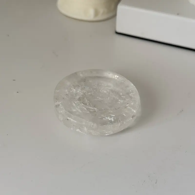 Clear Quartz Bowl Crystal Gemstone Home Decor 1