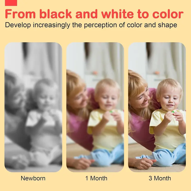 Baby Toys 0-6 Months, Black and White Sensory Toys Brain Development, Tummy Time Toys, Soft Baby Book, Baby Essentials for Newborn 0-6-12 Months Newborn Toys Baby Gifts 2