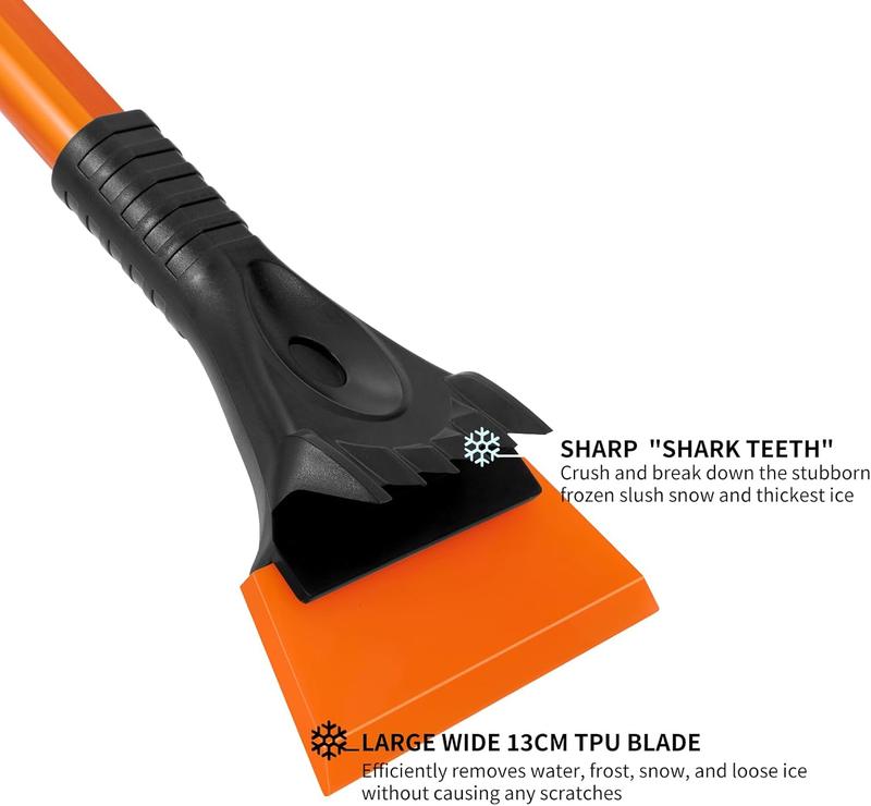 Ice Scraper - Wide 13cm TPU Blade - Efficency and No Scratches Ice Snow Frost Removal for Car SUV Truck Windscreen and Windows 1