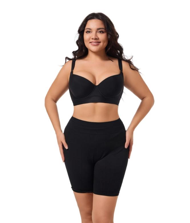 Product Introduction of [Curlady]Back Smoothing Bra PushUp Plus Size Bra HideBack Fat NoUnderwear Simple Wireless3/4Coverage Comfort Seamless Bra 1