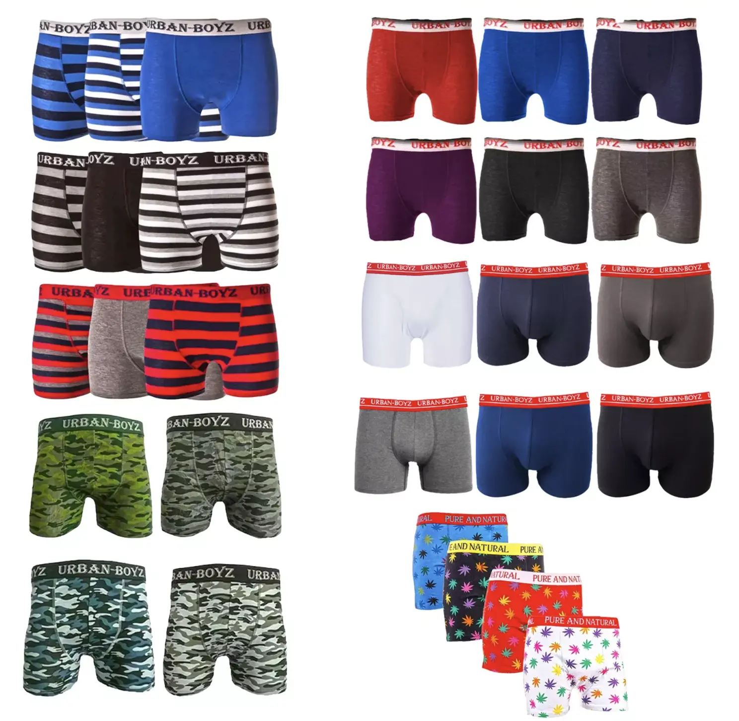 6 OR 12 PACK MENS BOXER SHORTS BRIEFS COMFORT FIT BOXERS MENS UNDERWEAR Menswear Medium
