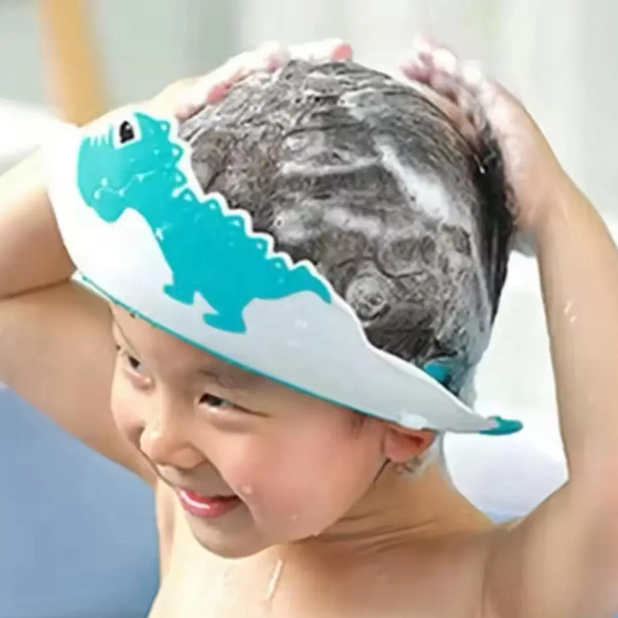 Adjustable Children Shampoo Cap Crown for Eye Protection and Bath Time