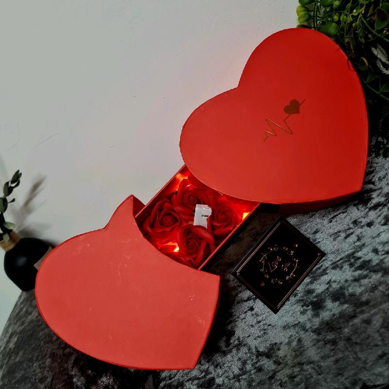Beautiful LED Slide Love Heart Box Gift 3