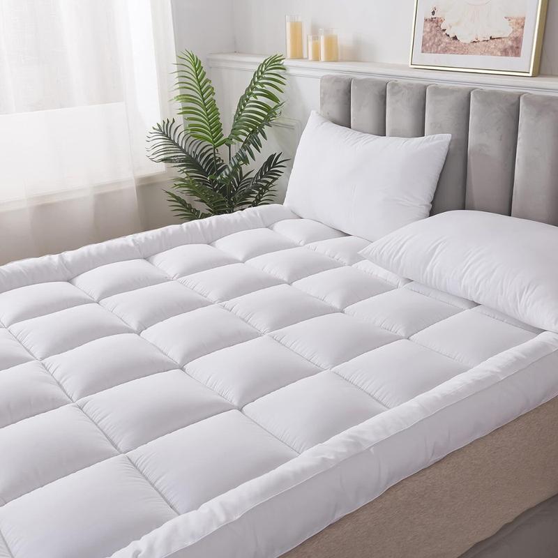 Product Introduction of 4" Inch Deep Luxury Soft Comforter Hotel Quality Microfiber Mattress Topper All Sizes 10cm white anti-allergic breathable foam padded cloud mattress topper 4 inch firm mattress topper white durable cooling kids mattress memory topper mattress blanket 13