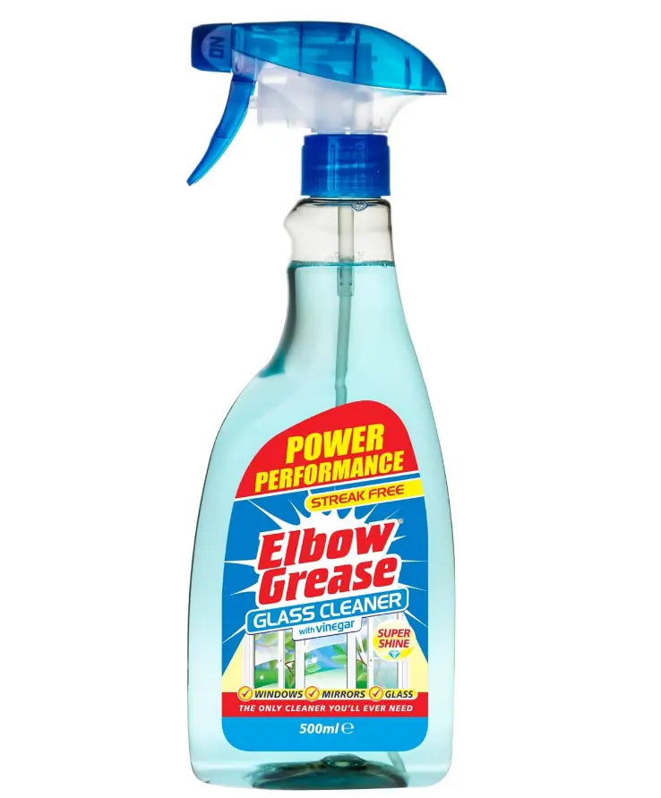 Glass Cleaner with Vinegar for Windows and Mirrors, 500 ml - Window Cleaning Equipment (Pack of 1) Household