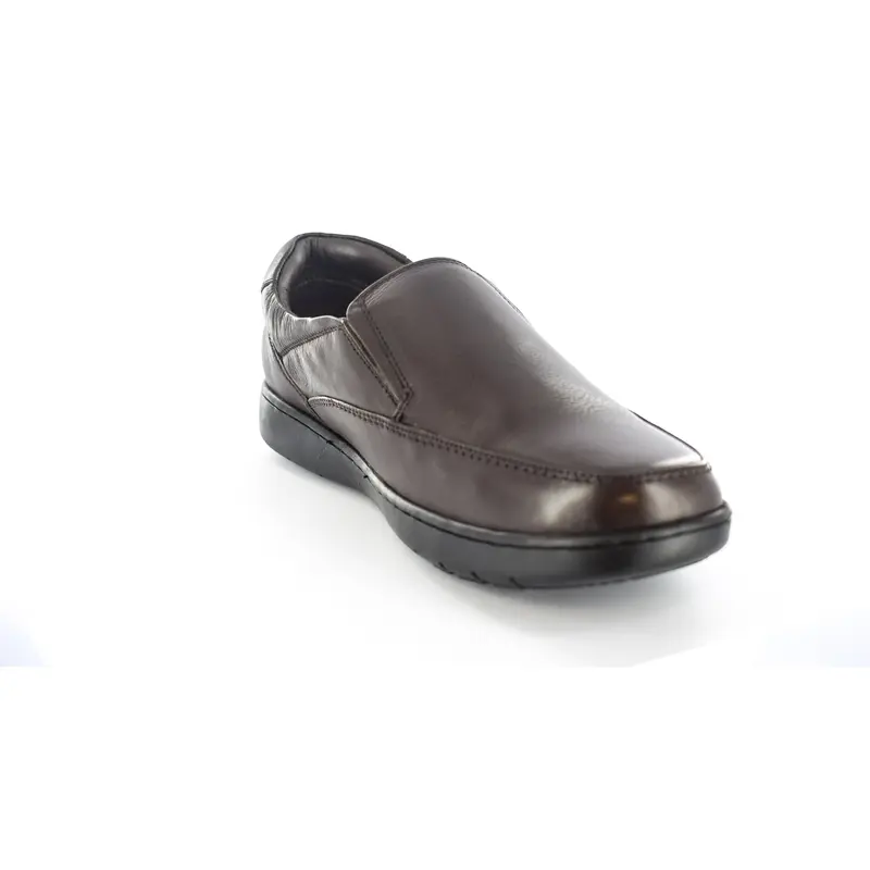 Mens Brown Genuine Leather Casual/Formal Slip On Shoes 4