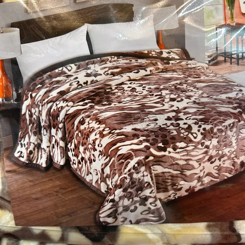Fleece Blanket 2 Ply Reversible - Luxury Faux Fur Throw Fluffy Blanket for Bed | Soft Warm Thick Fleece Blanket | Bed Throw King Size Blanket Adult Bedroom (240x200cm)top quality super soft blanket silk touch designed in turkey 6k blanket 6