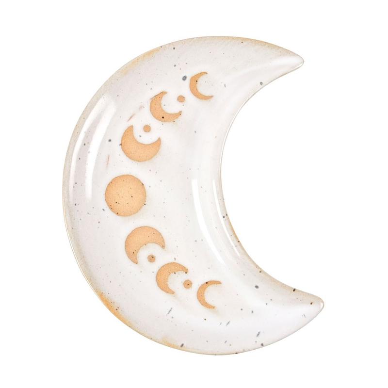 Crescent Moon Phase Trinket Dish - for jewellery or crystals 1