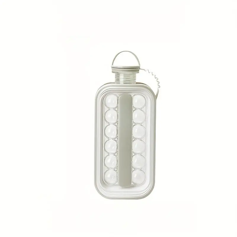 1pc, Portable Ice Ball Maker 2 in 1 Ice Cube Trays, Creative Ice Bottle Cubic Container with 17 Grids Cooling Ice Cube Molds for Cocktail,Coffee, Whiskey,Champagne, Beer, Juice 8