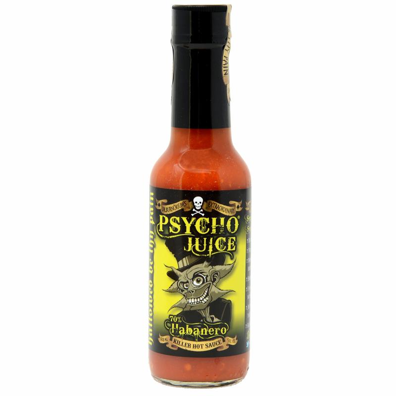 PSYCHO JUICE Mini Six Hot Sauce Pack - Chilli - Gift Set 7