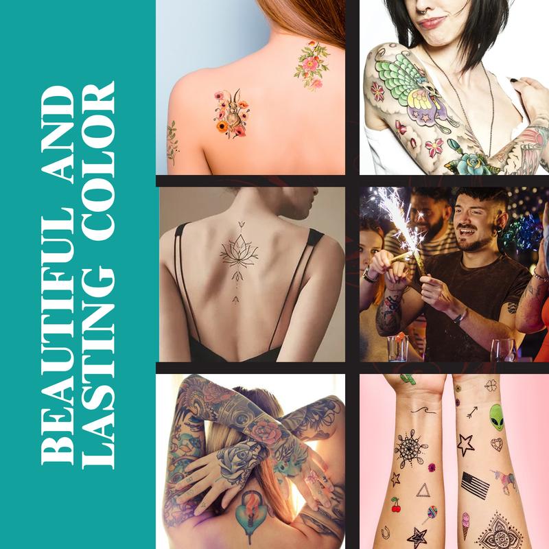Temporary Tattoo Pen Set Face, Arm, Body Multi Color Painting DIY Makeup Graffiti Decoration Tattoo Pen For Cosplay,Party,Celebration , Safe for Skin 3
