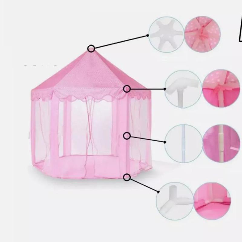 Children Kids Play Tent Fairy Princess Girls Boys Hexagon Playhouse House New 5
