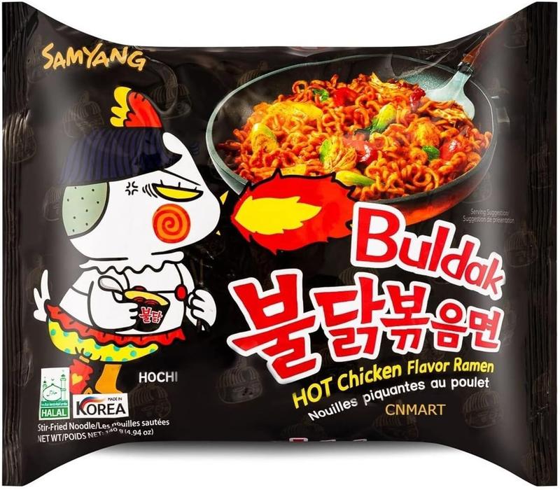 Samyang Hot Chicken Noodle Buldak Ramen Halal 140g | Free Wisemax Chopsticks Included | Perfect Gift 2