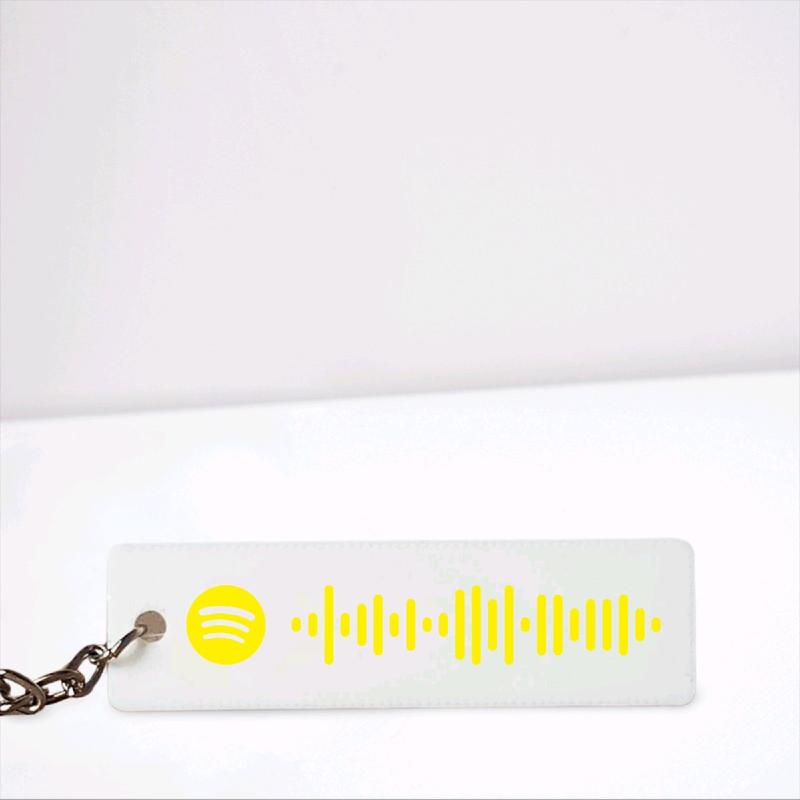 Spotify Code Keyring - Custom Bag Charm Keychain Keyring for Music Lovers 2