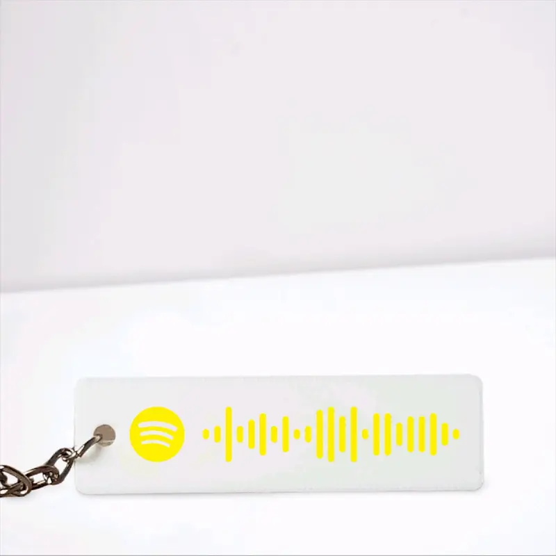 Spotify Code Keyring - Custom Bag Charm Keychain Keyring for Music Lovers 2