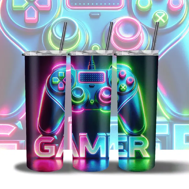 MBCUK Gamer 20oz Insulated Tumblers - Perfect for Gaming Enthusiasts - Bottles, Drinkware 0