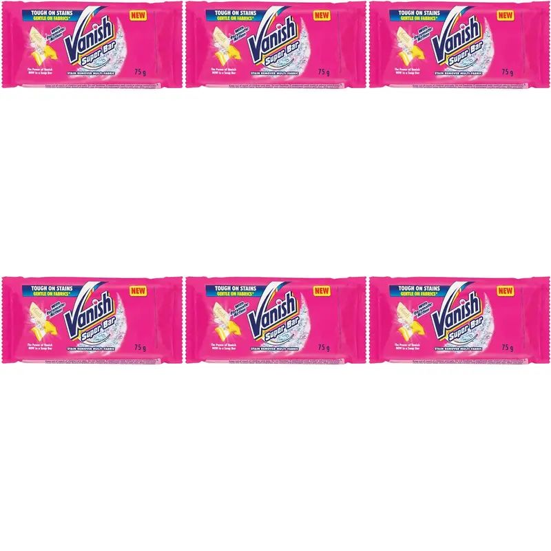 6 x Vanish Stain Remover Bar 75g 0