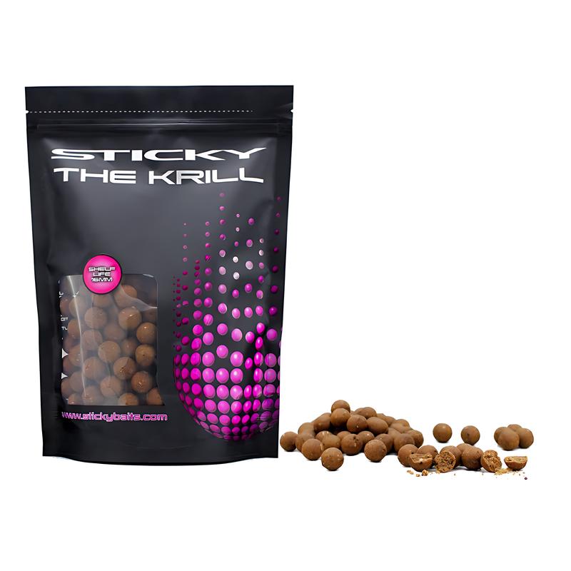 Sticky The Krill Shelf Life Boilies 5kg - Premium Carp Fishing Bait 12mm 16mm 20mm sticky baits 3