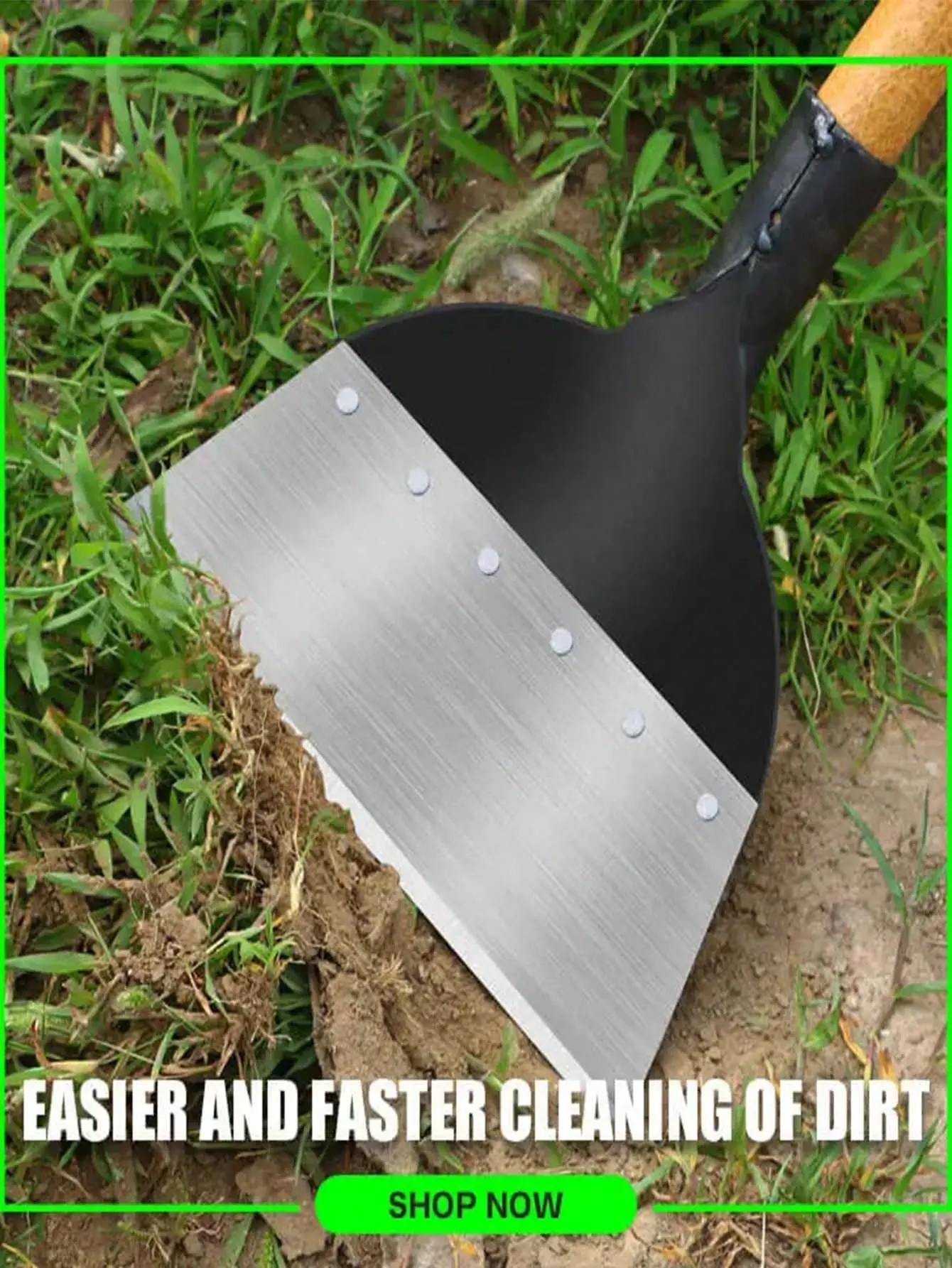 Multi-Functional Outdoor Garden Cleaning Shovel Steel Flat Shovel