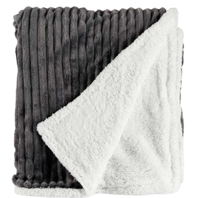 Home essentials luxury double layer throw 140x180cm blanket 1