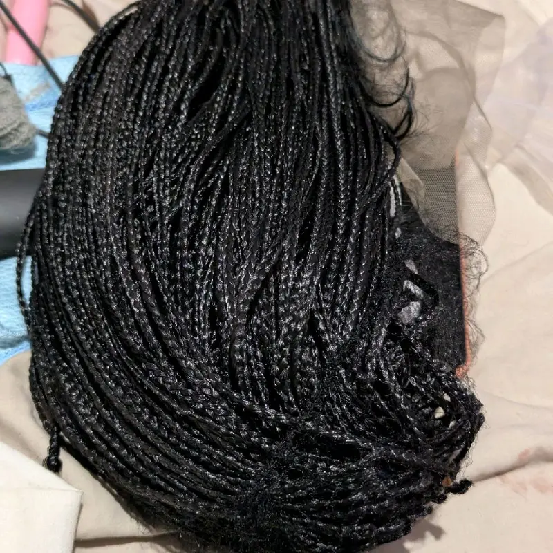 Braided Bob Chrochet Lace Wig - Synthetic Lace Front Wig 6