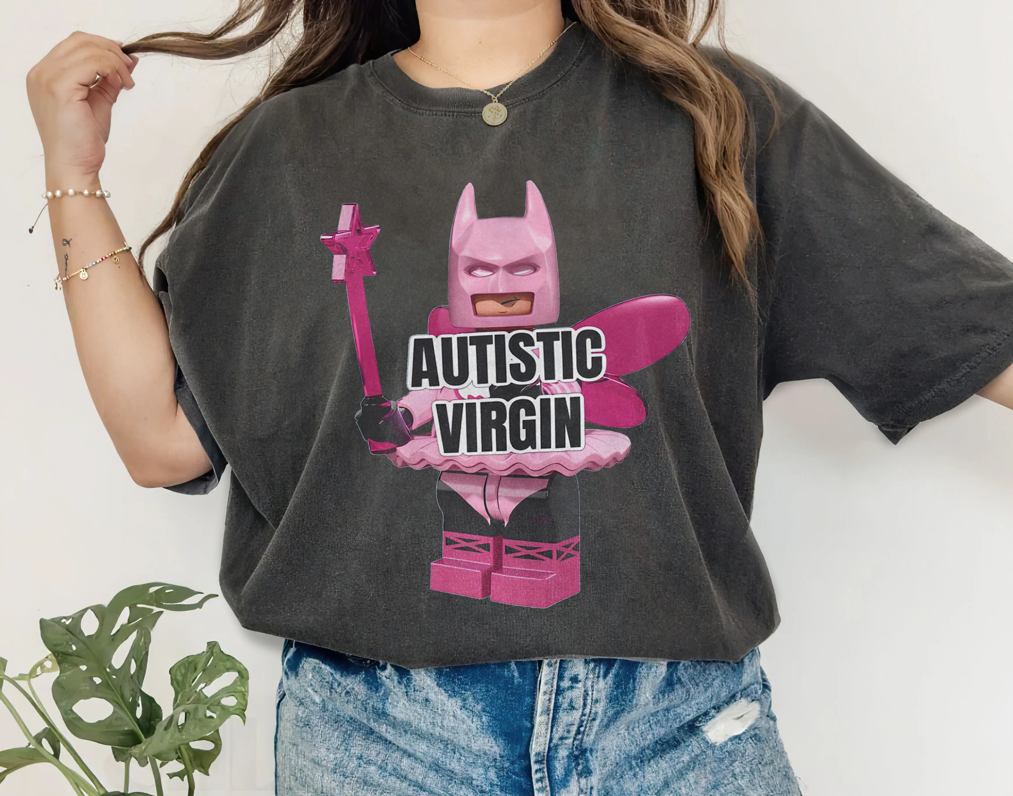 Autistic Virgin Shirt Cotton Menswear Womenswear Top Unisex Streetwear Tshirt