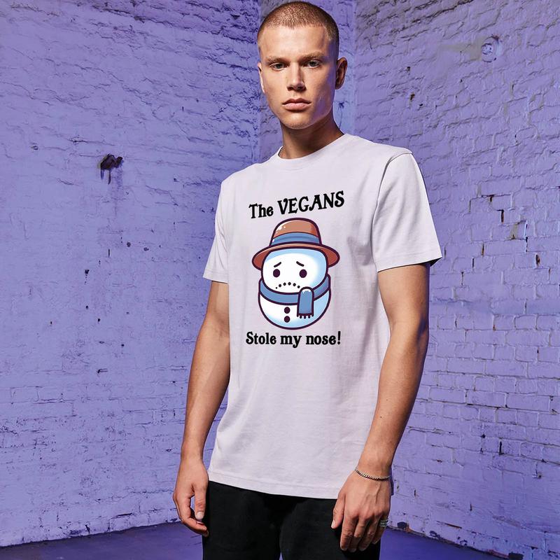 Gift Goat The vegans stole my nose T Shirt Classic T -Shirt Cotton Unisex Soft T-Shirt Graphic Top Casual Round Neck Fabric Day Prolonged Streetwear Fashion Tee Stylish funny 2