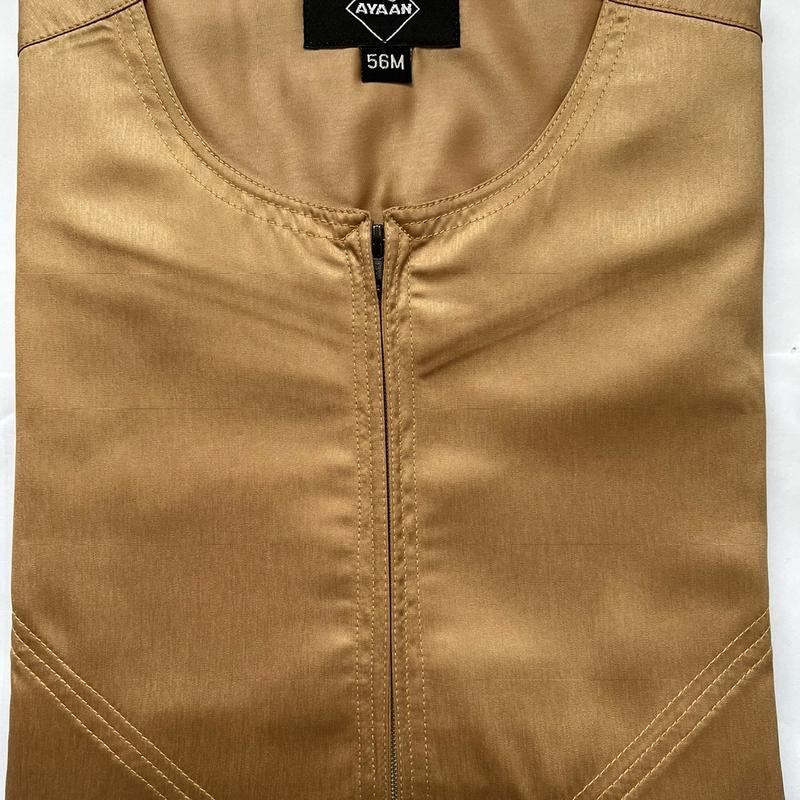 Men's Omani Jubbah Shiny Material Thobe 5
