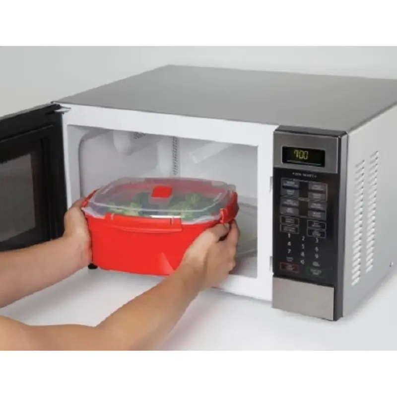 Sistema Microwave Large Steamer Container - 3.2L | BPA-Free Plastic Cookware Reusable 1