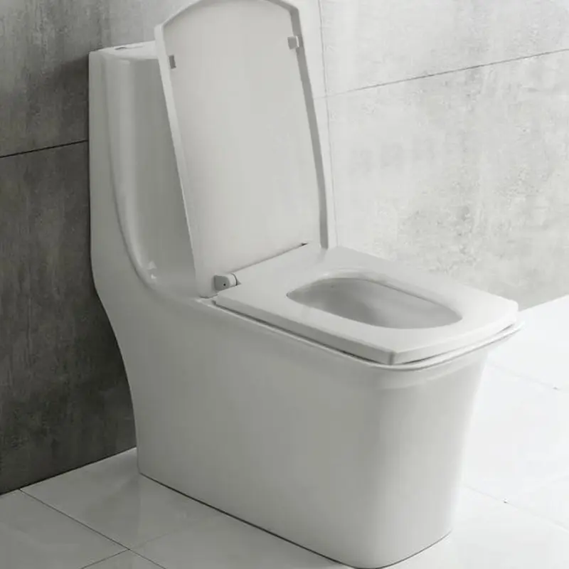 Luxury Square Toilet Seat Heavy Duty White Soft Close Top Quick Release Hinges 5