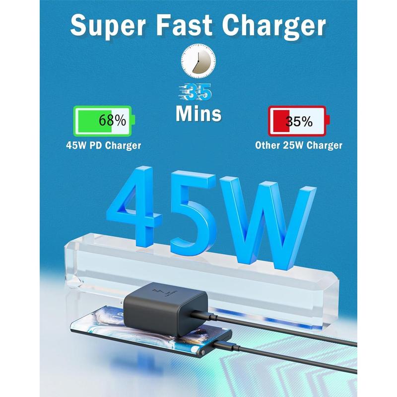 2024 New Super Fast Charger Type C,45W USB C Fast Charger for Samsung Galaxy S24/S23/S23+/S22 Ultra/ S22+ /S22 /S21 Ultra/S21+/S21/S20/Note 10/20/S20/S21, Galaxy Tab S7/S8+ 3