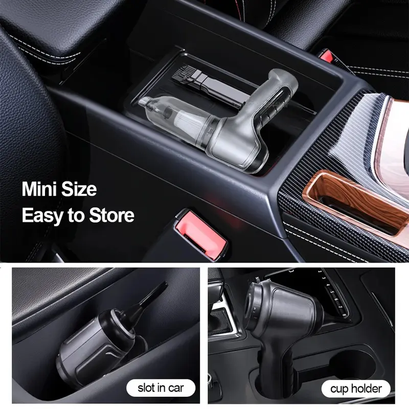 Car Vacuum Cleaner 95000PA Strong Suction Handheld Wireless Blower 2 in 1 Portable For Car Home 8