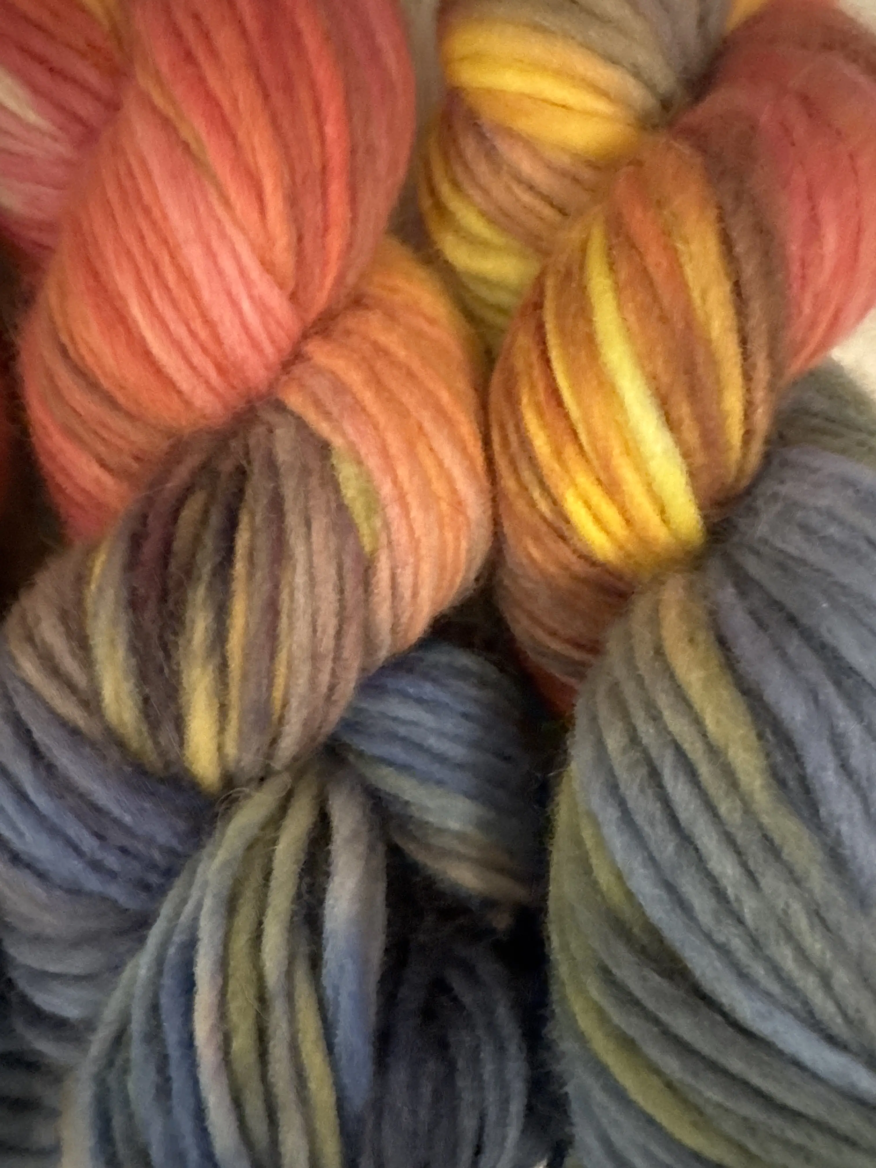Carrousel, Super Chunky Falklands Wool, 130m per 200g Skein - Lovehandyed by David