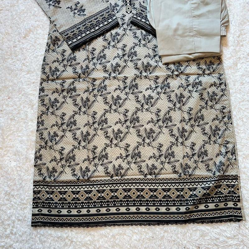 Bin Saeed Printed Lawn 3 Piece Summer Dress for Women - Sizes S to XXL - Casual & Elegant - Comfortable, Clothes 4