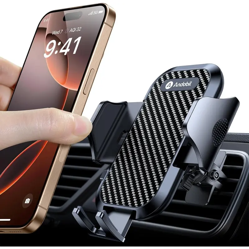 andobil [2025 NEW Car Phone Holder, [Patented Hawksbill Clip] Mobile Phone Holder for Cars Air Vent Automobile Cradle Car Phone Mount Compatible with iPhone 16 15 14 13 Pro Max Samsung S24 S23 S22 0