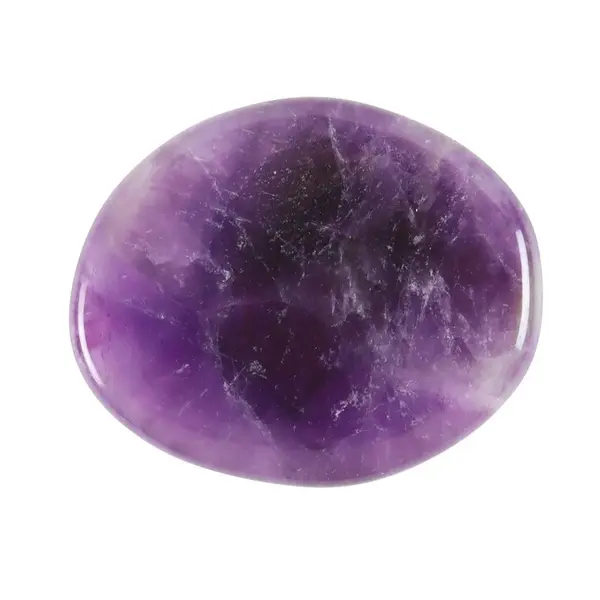 Stay Calm Amethyst Crystal Palm Stone 2